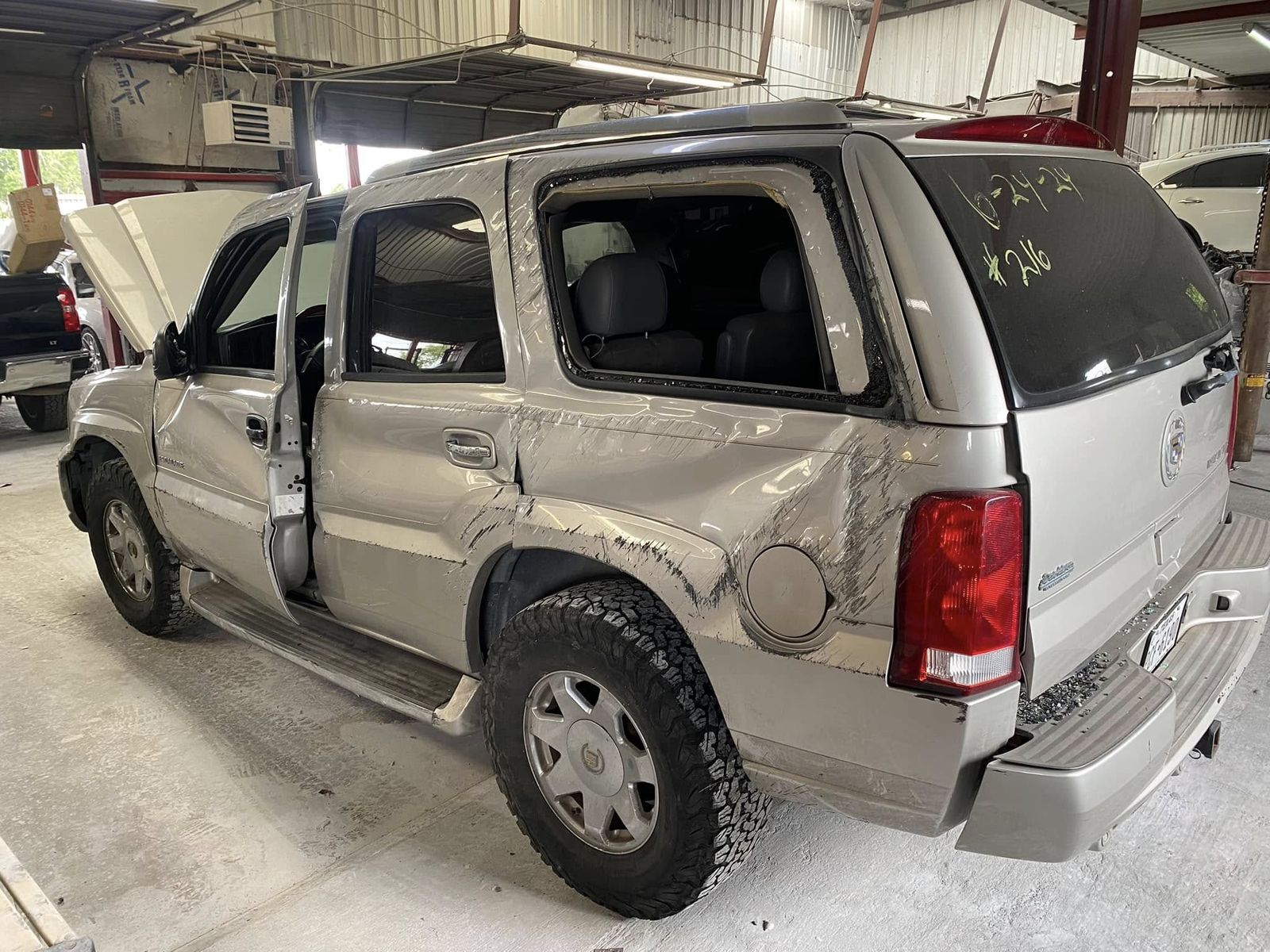 Before - Cadillac Escalade Side Impact Repair