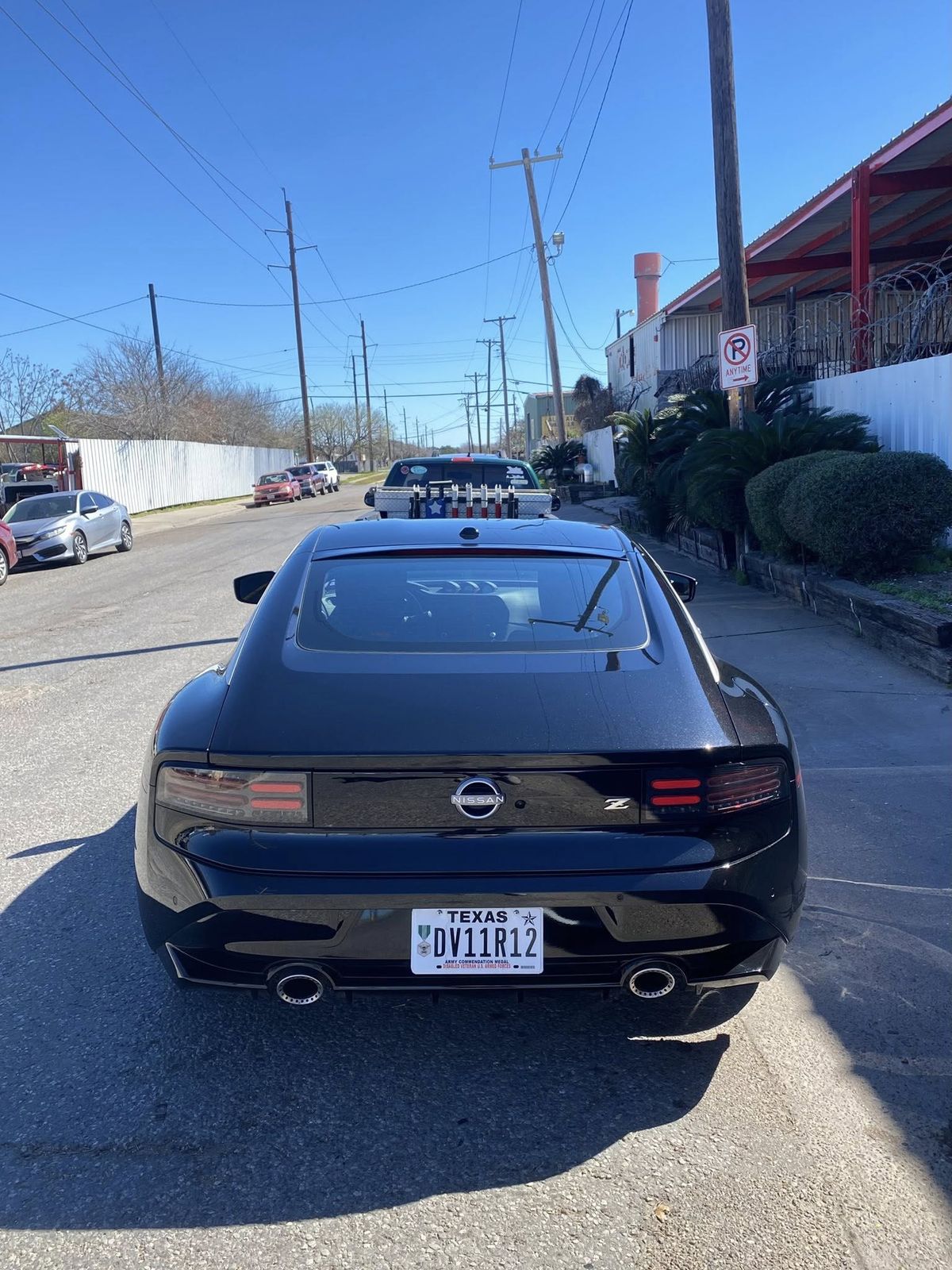 Before - Nissan Z Factory Spoiler Installation with Paint Touch-Up